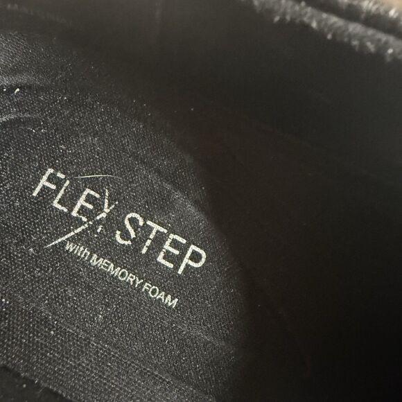 Flex Step Women Wide Black Shoes Loafers Size 7W With Memory Foam - Picture 12 of 13